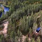 Domek alpejski Lapland Riverside 4 Hilla , Yllaes, Tiny With Sauna, Fireplace, Terrace, Bbq, Wifi, Ski, Fishing, Pets Ok Äkäslompolo