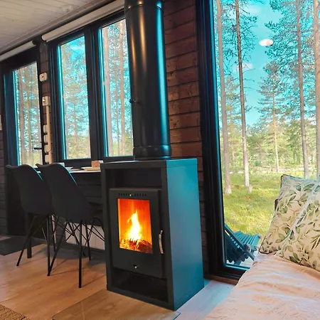 Lapland Riverside 4 Hilla , Yllaes, Tiny With Sauna, Fireplace, Terrace, Bbq, Wifi, Ski, Fishing, Pets Ok Chalet