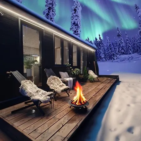 Chalet Lapland Riverside 4 Hilla , Yllaes, Tiny With Sauna, Fireplace, Terrace, Bbq, Wifi, Ski, Fishing, Pets Ok *