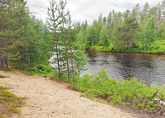 Lapland Riverside 4 Hilla , Yllaes, Tiny With Sauna, Fireplace, Terrace, Bbq, Wifi, Ski, Fishing, Pets Ok 木屋 Äkäslompolo