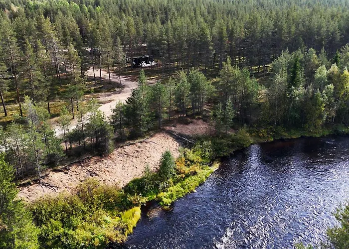 Lapland Riverside 4 Hilla , Yllaes, Tiny With Sauna, Fireplace, Terrace, Bbq, Wifi, Ski, Fishing, Pets Ok Äkäslompolo